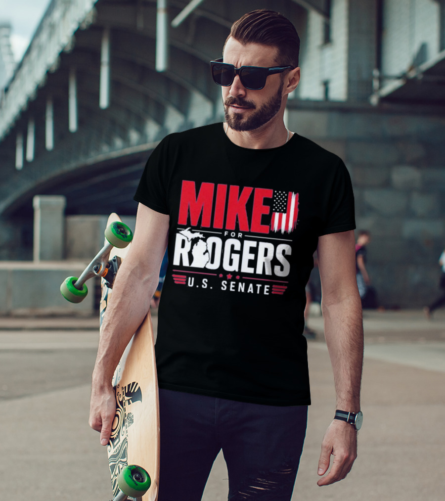 Mike Rogers U.S. Senate Campaign American Flag T-Shirt