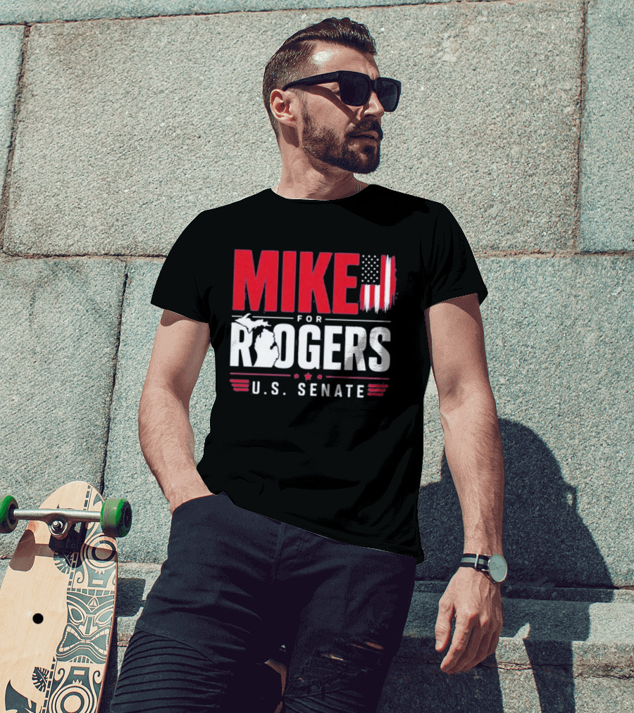 Mike Rogers U.S. Senate Campaign American Flag T-Shirt