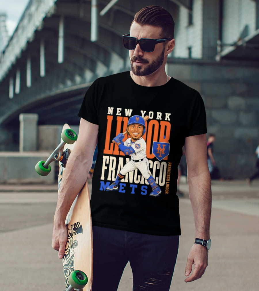 New York Mets Francisco Lindor Character 2026 MLB Season T-Shirt