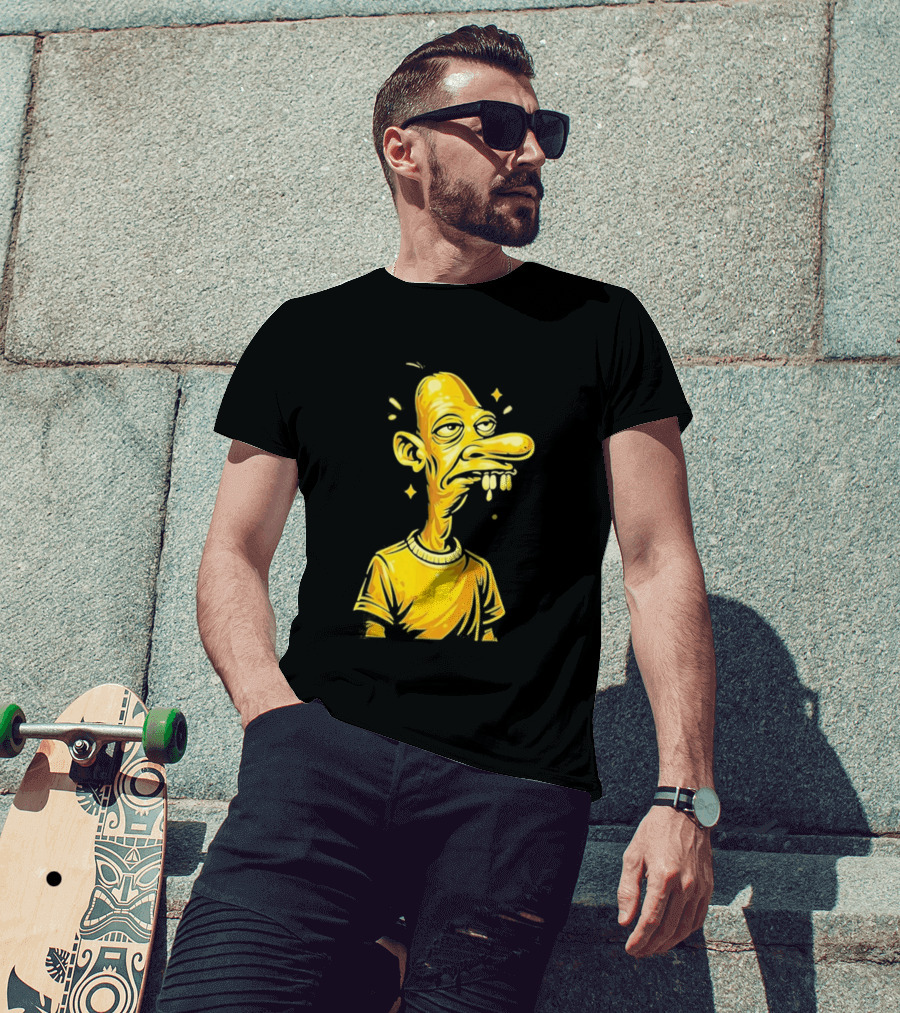 Neegy Manny Gold Statue Cartoon Character Original T-Shirt