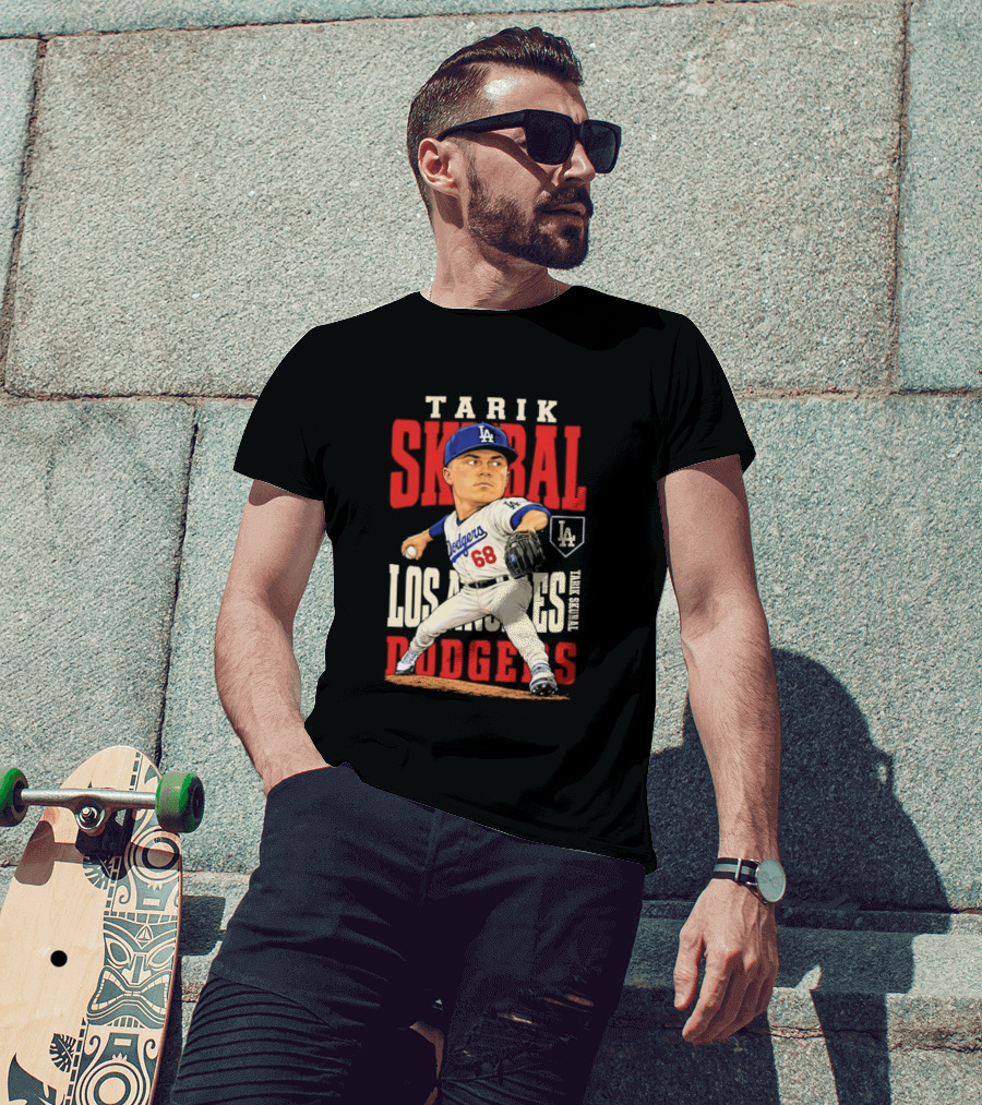 Tarik Skubal Los Angeles Dodgers 2026 MLB Season Dodgers 68 Caricature T-Shirt