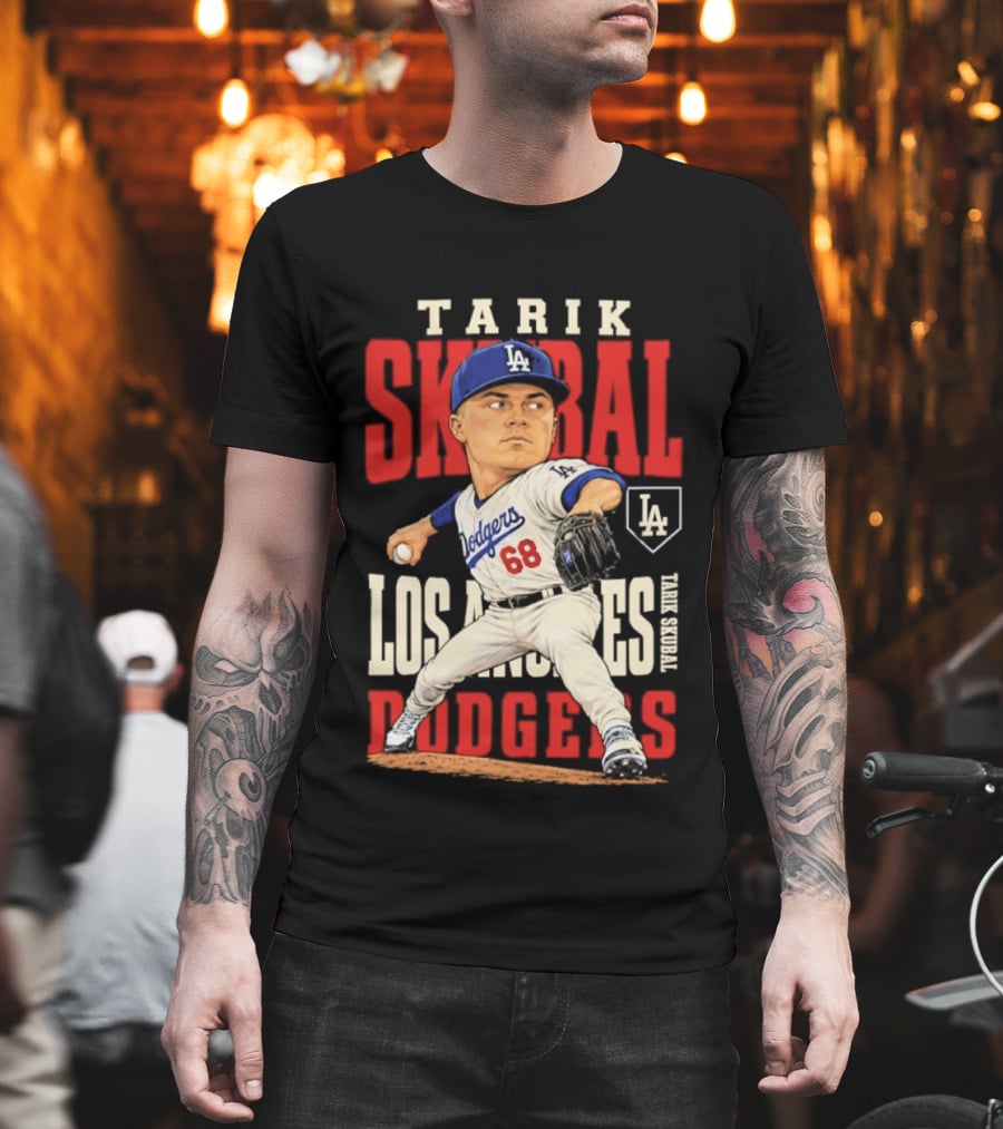 Tarik Skubal Los Angeles Dodgers 2026 MLB Season Dodgers 68 Caricature T-Shirt
