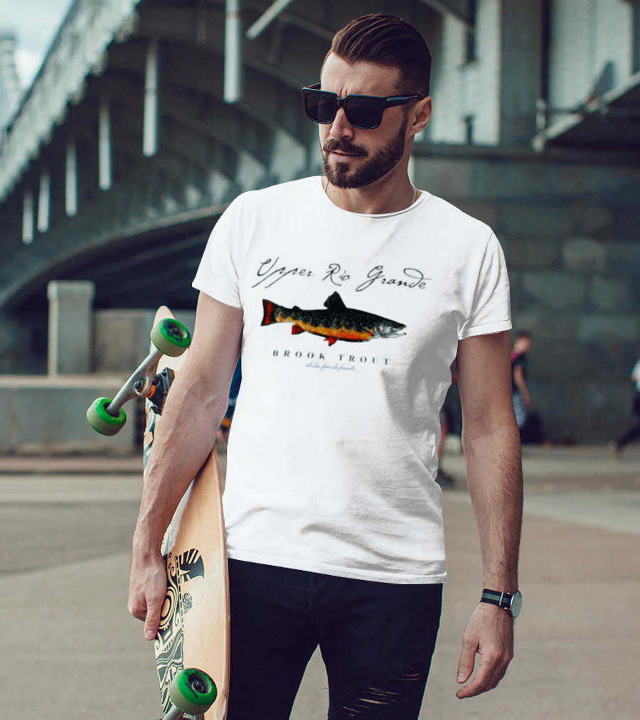 Upper Rio Grande Brook Trout Salvelinus Fontinalis Vintage Fish T-Shirt