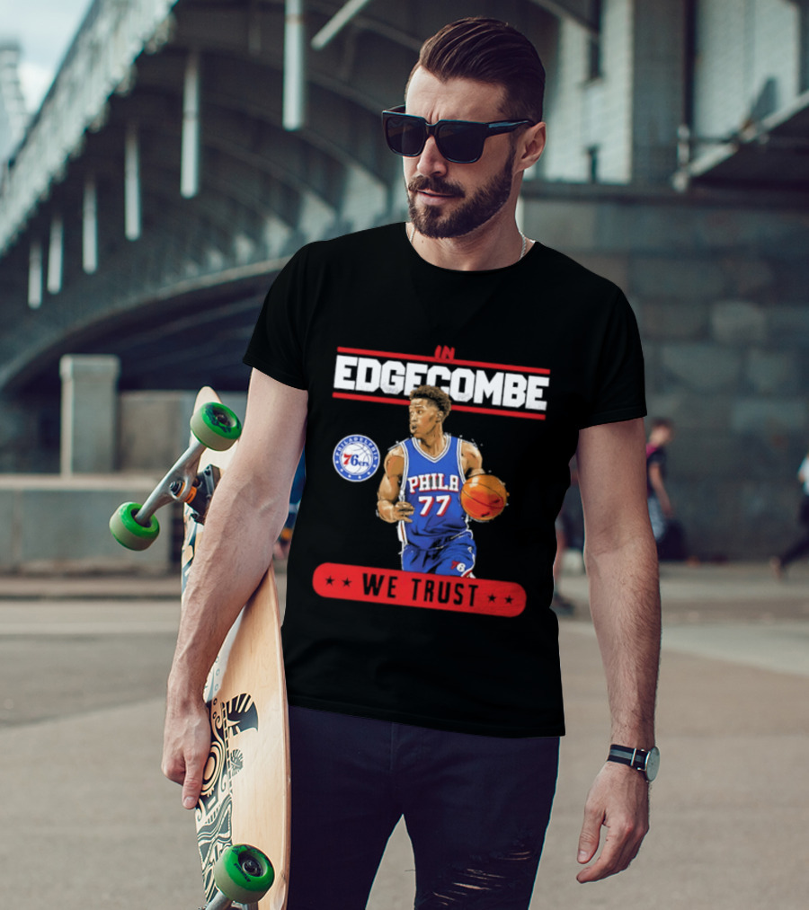 Philadelphia 76ers VJ Edgecombe In Edgecombe We Trust T-Shirt