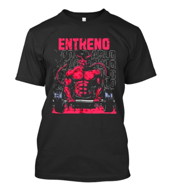 Entreno Modo Diablo Bodybuilder Devil Weightlifting T-Shirt