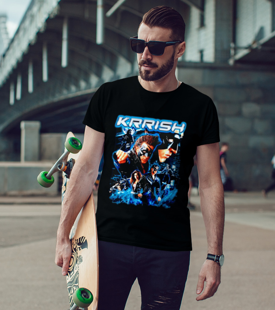 Krrish Hrithik Roshan Bollywood Movie Action Adventure Superhero T-Shirt