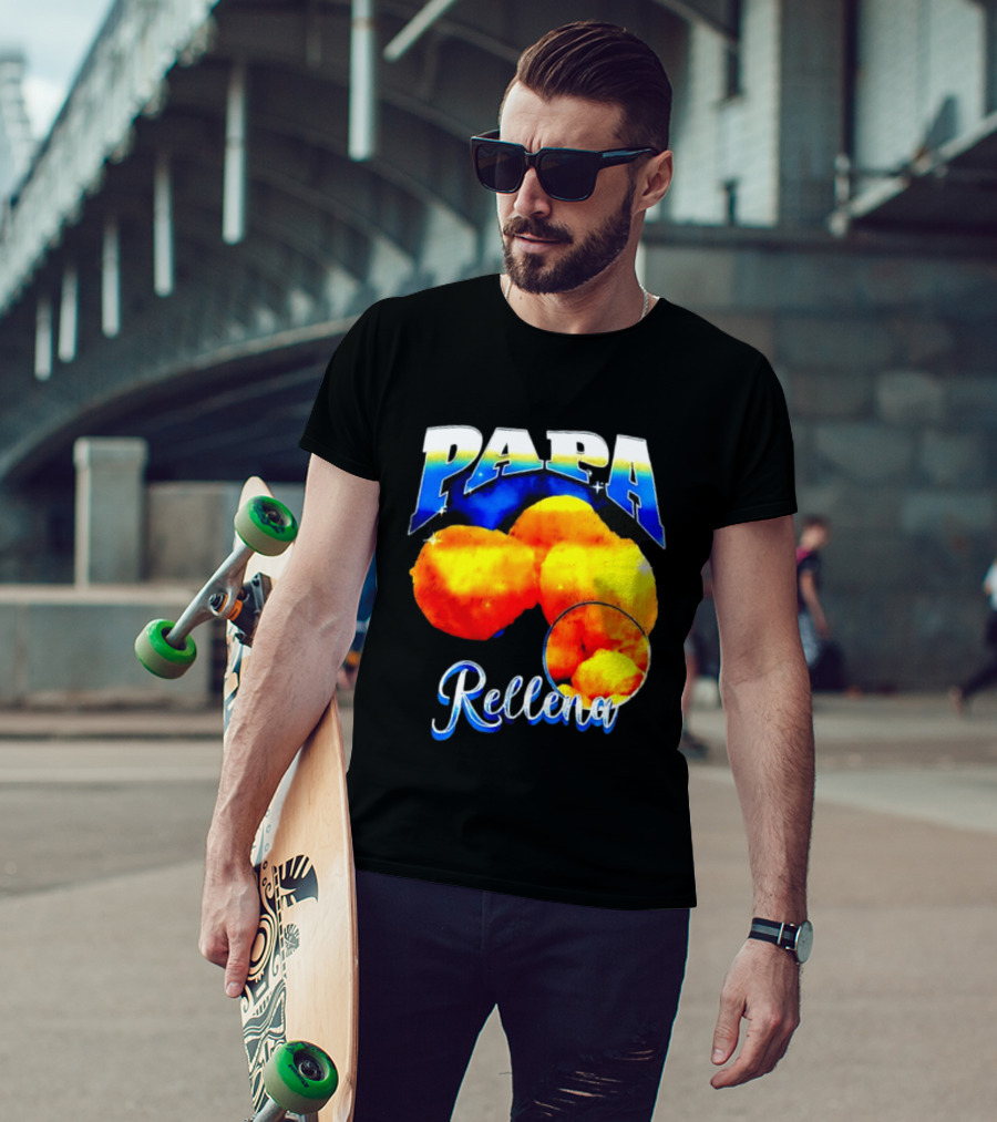Papa Rellena Bold Text Potato Dish T-Shirt