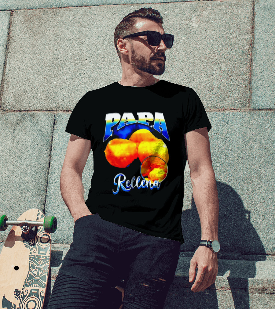 Papa Rellena Bold Text Potato Dish T-Shirt