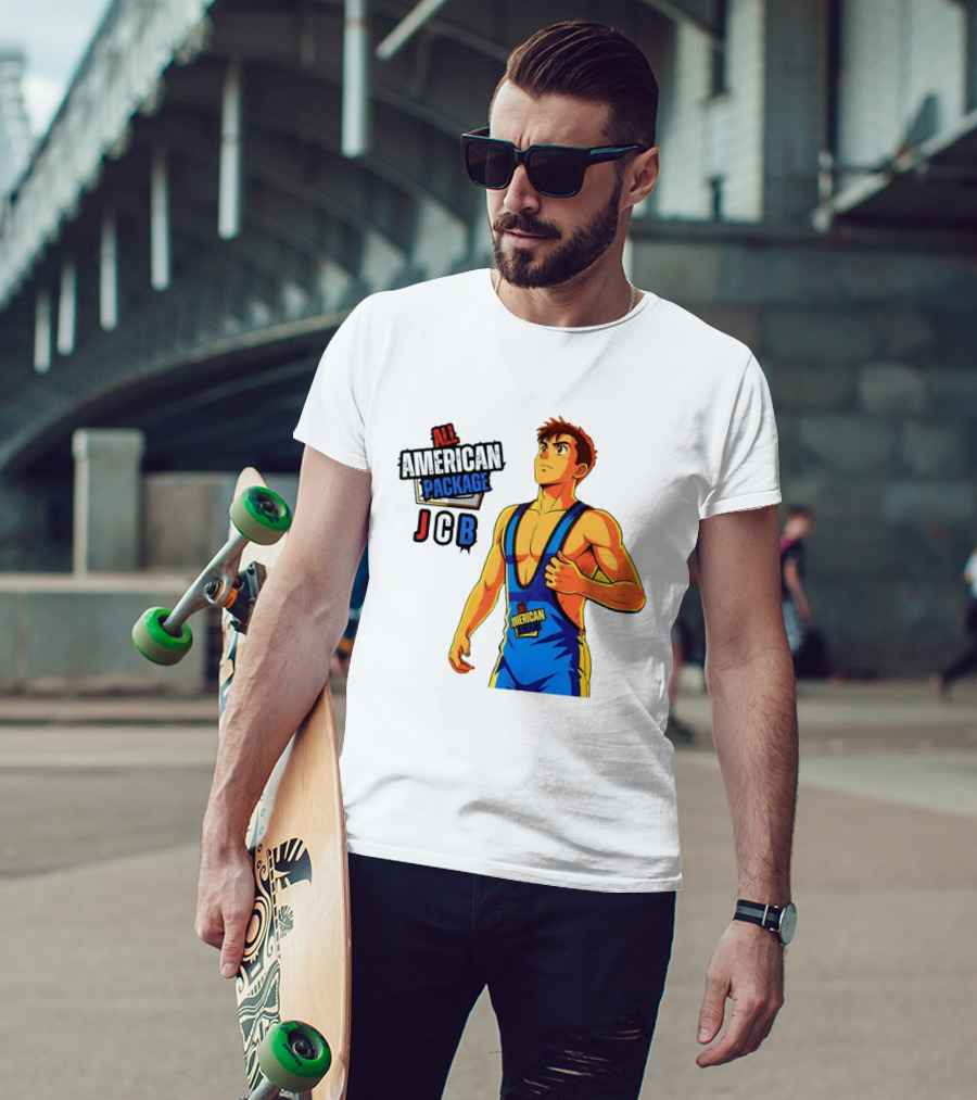 All American Package JCB Anime Wrestler T-Shirt
