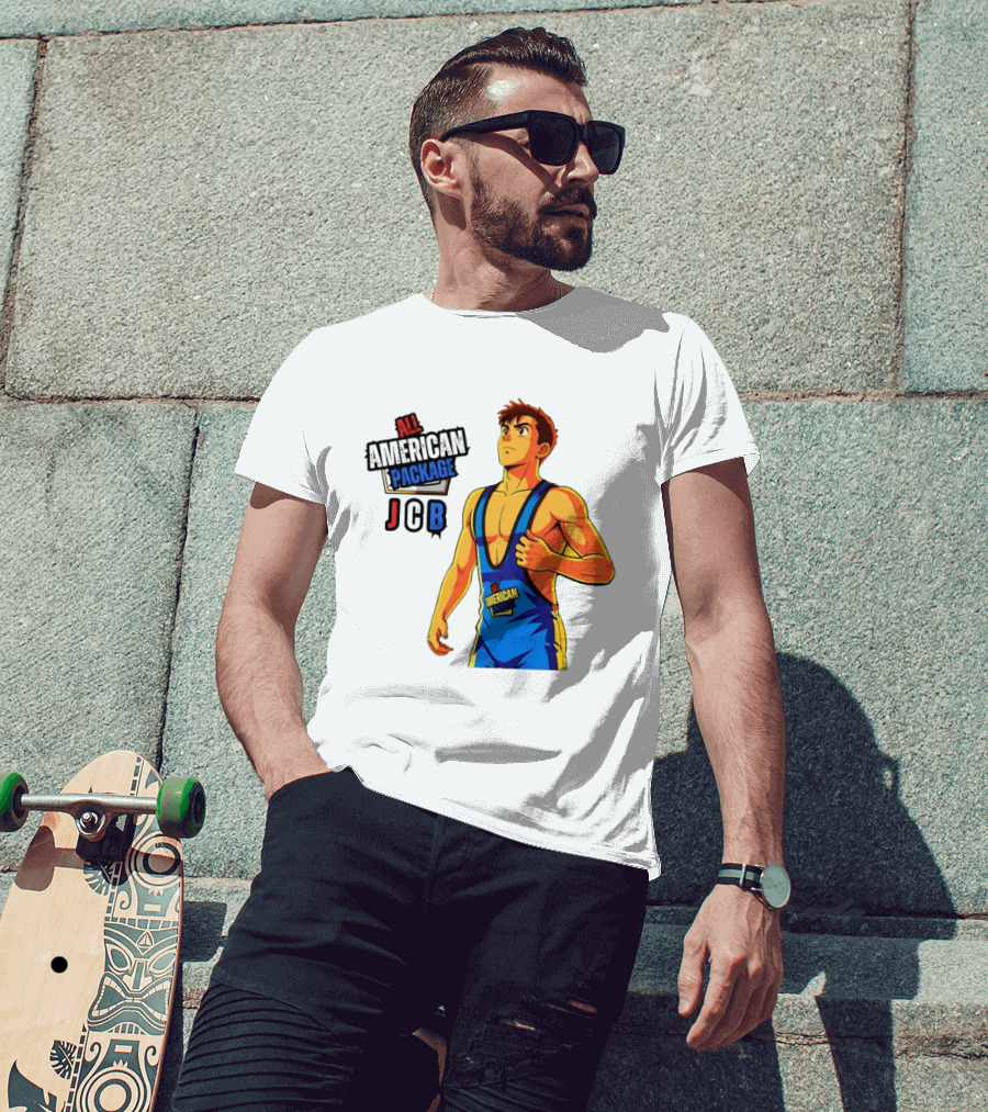 All American Package JCB Anime Wrestler T-Shirt