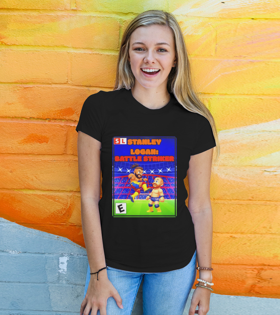 Stanley Logan Battle Striker Wrestling Game Cover T-Shirt