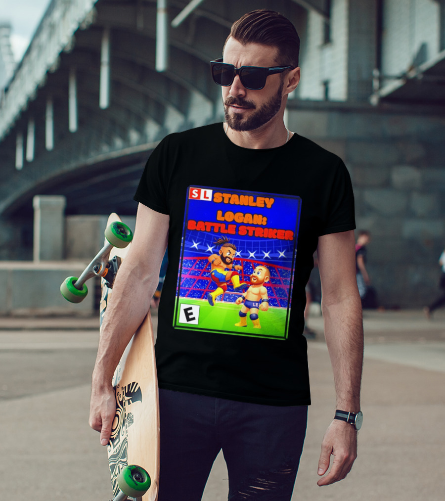 Stanley Logan Battle Striker Wrestling Game Cover T-Shirt