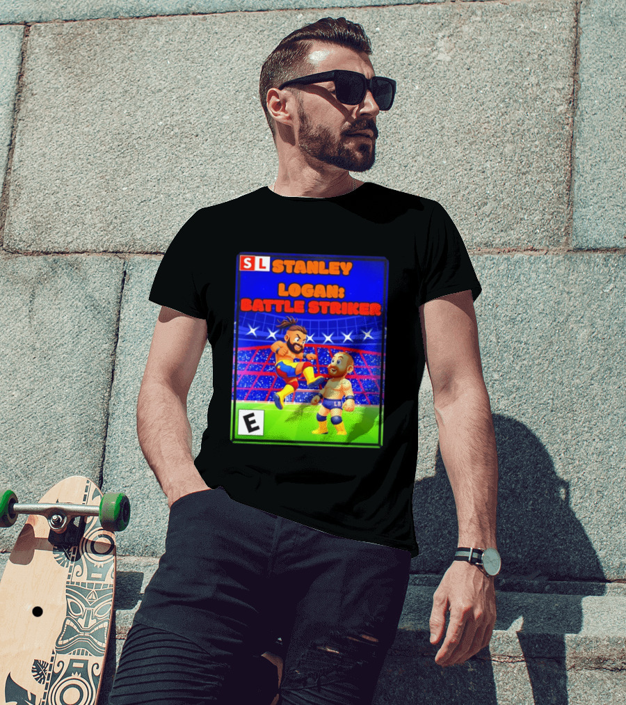 Stanley Logan Battle Striker Wrestling Game Cover T-Shirt