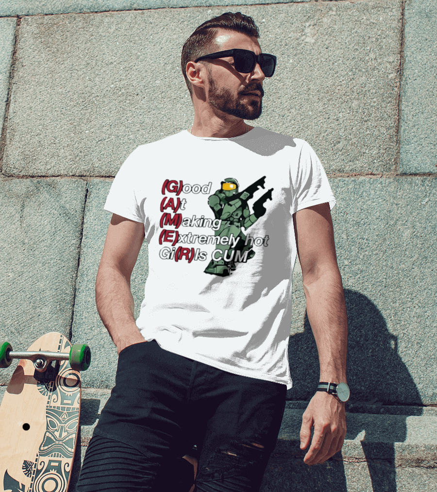 Good At Making Extremely Hot Girls Come Halo Gaming T-Shirt