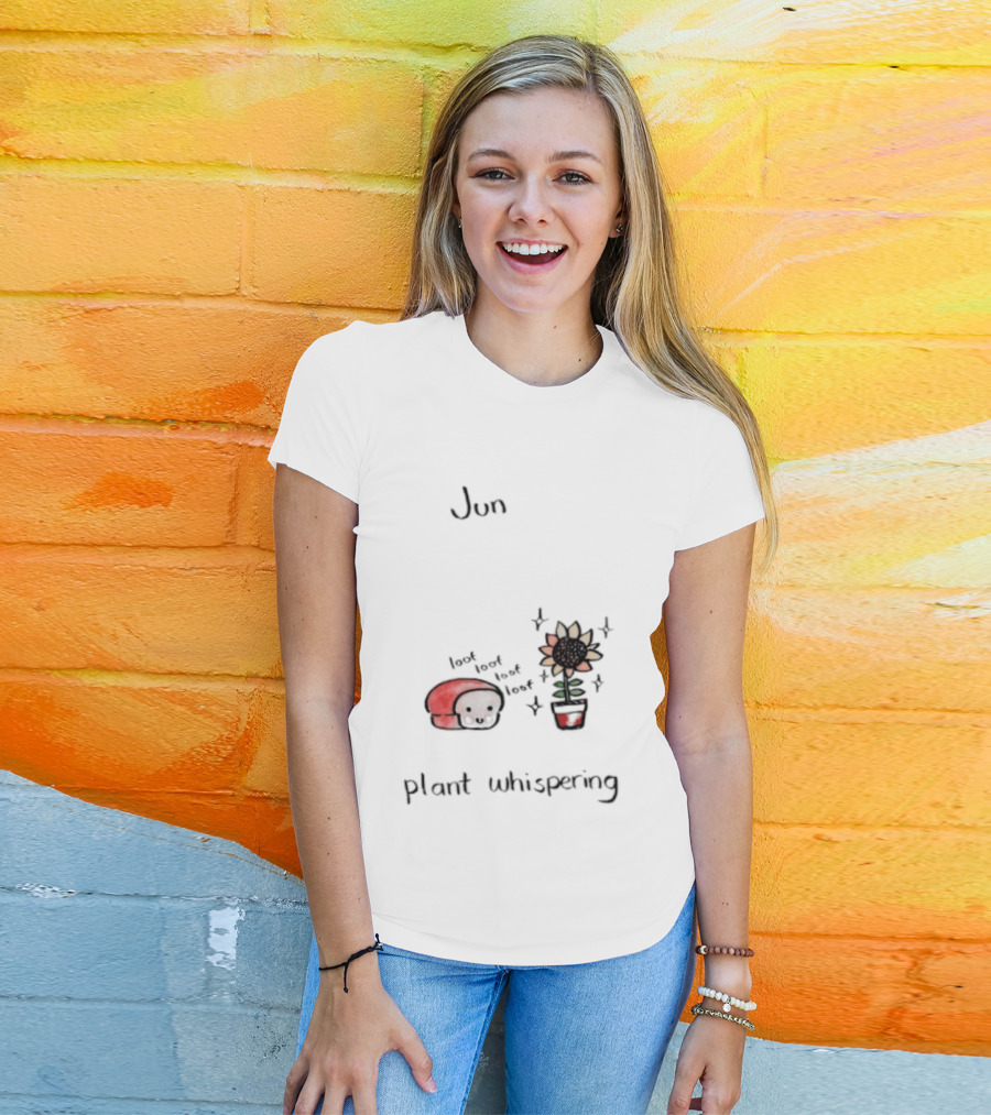 Jun Plant Whispering Bread Sunflower Loof Visual T-Shirt