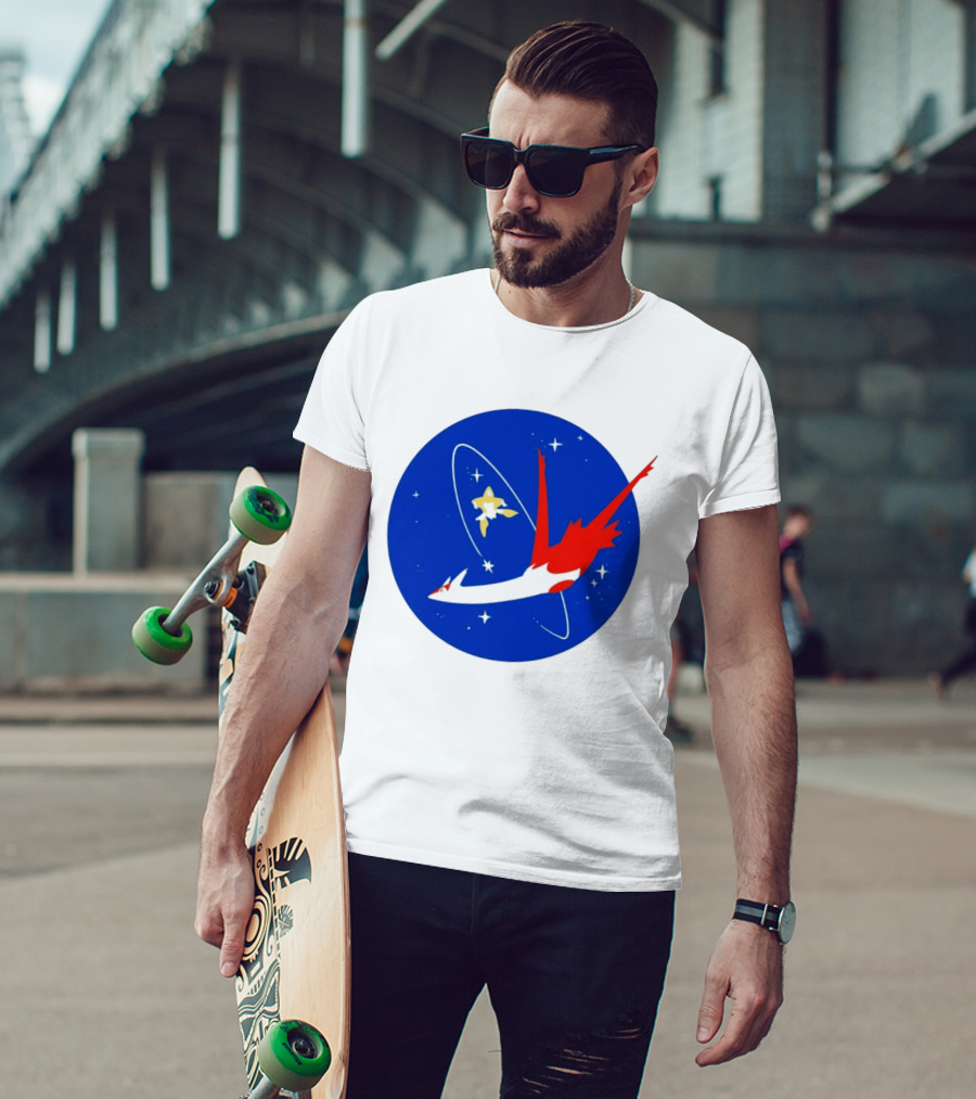 Latias Jirachi Cosmic Voyage In Space T-Shirt