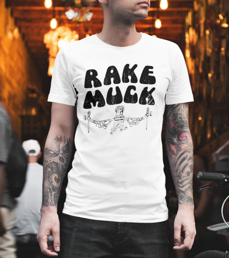Rake Muck Mythology Pan Satyr Vintage Black And White T-Shirt