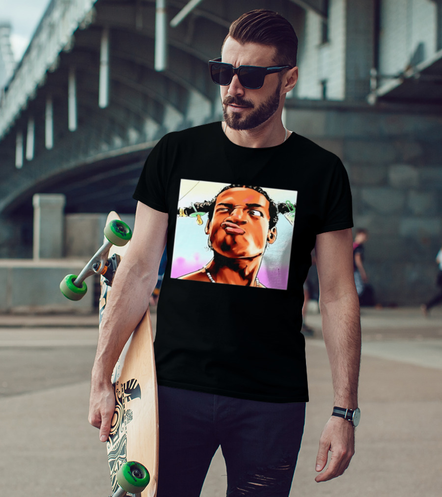 ASAP Rocky Hip Hop Rap Mob Pouty Face Meme T-Shirt