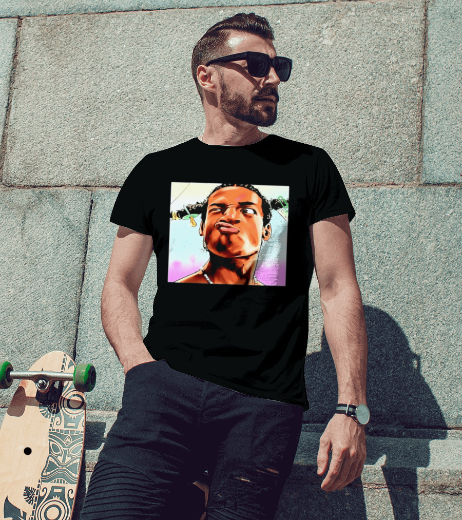 ASAP Rocky Hip Hop Rap Mob Pouty Face Meme T-Shirt