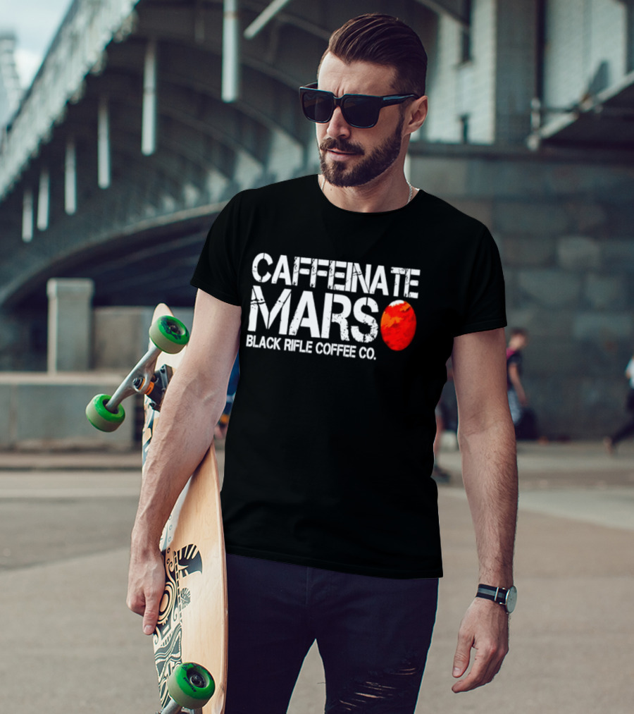Caffeinate Mars Black Rifle Coffee Co Red Planet T-Shirt