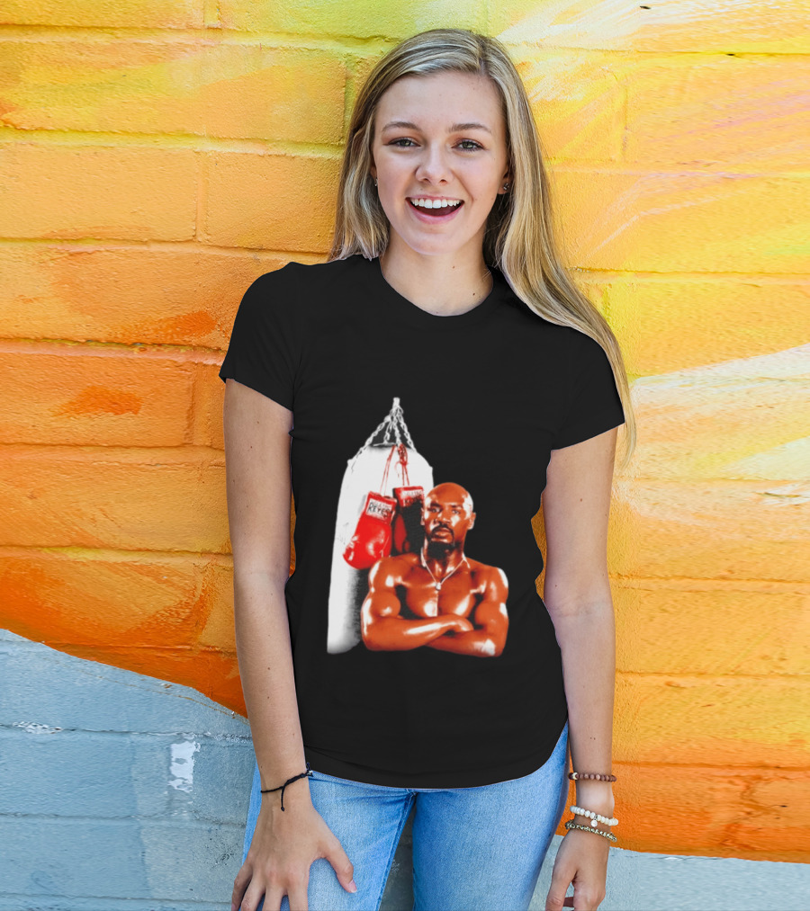 Marvelous Marvin Hagler With Cleto Reyes Boxing Gloves Iconic Champion T-Shirt