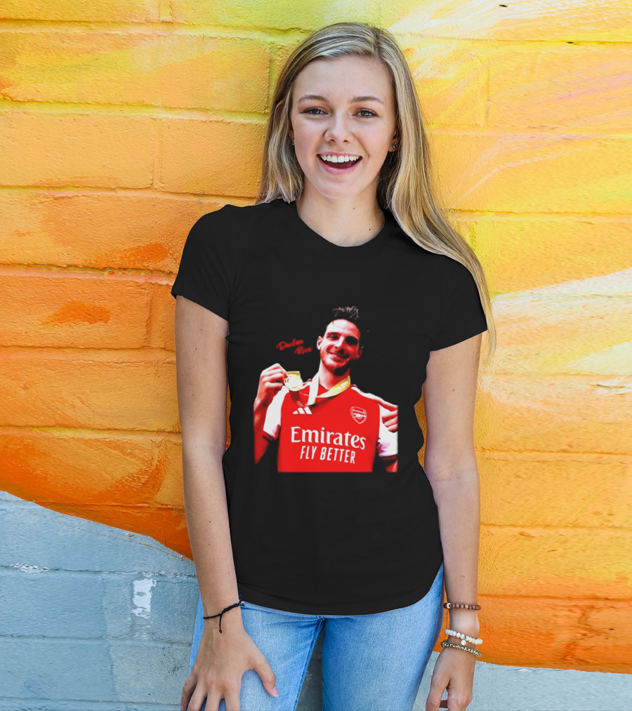 Declan Rice Arsenal Premier League Winner 2026 Emirates Fly Better T-Shirt