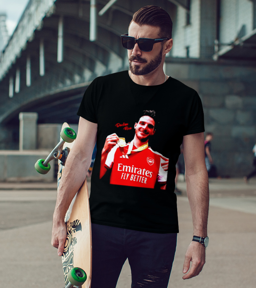 Declan Rice Arsenal Premier League Winner 2026 Emirates Fly Better T-Shirt