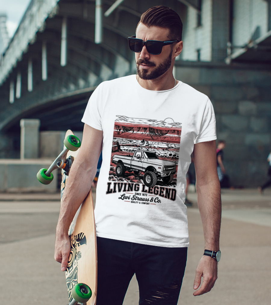 Living Legend Lewis Bros Motor Co Four Wheel Drive Trail Racing Adventure T-Shirt
