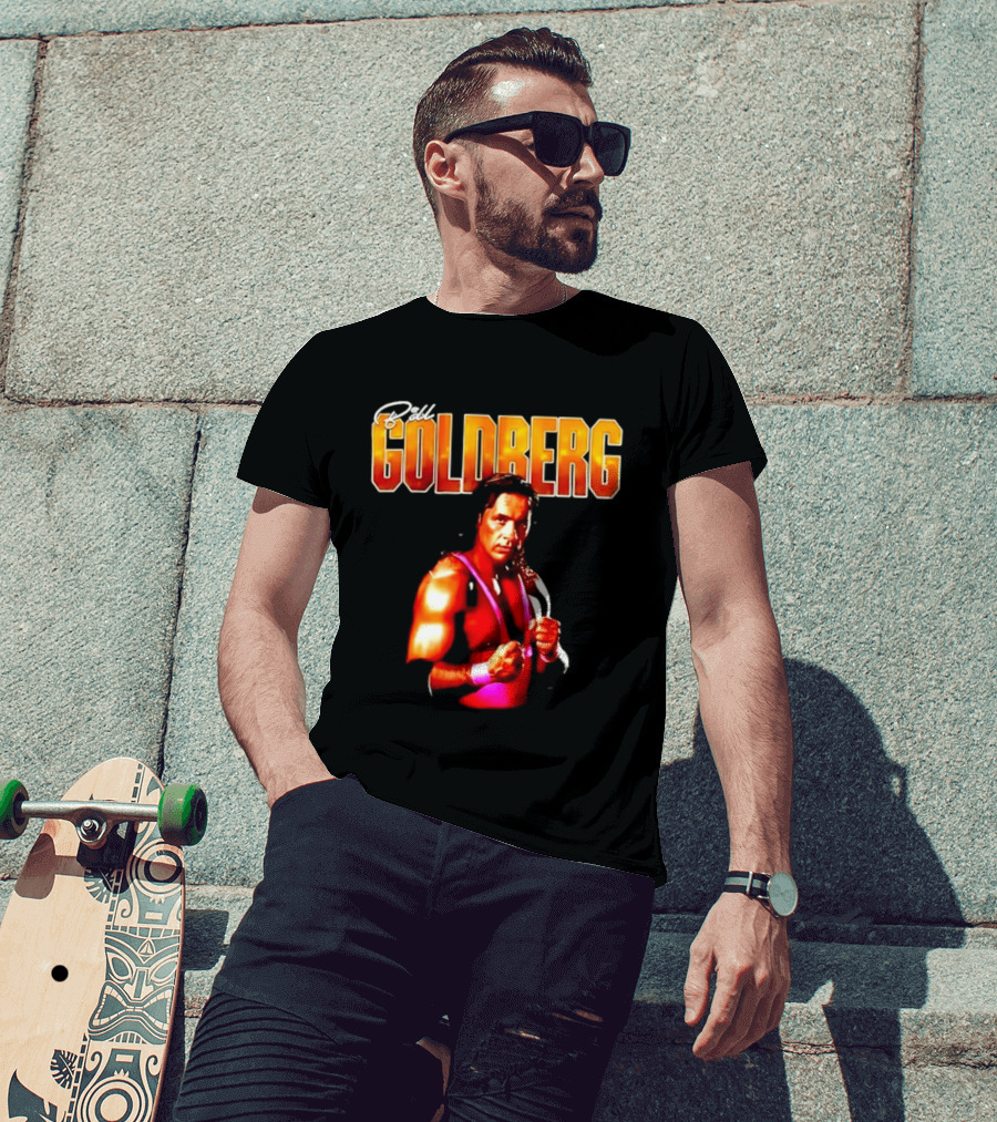 Bill Goldberg Bret Hart Portrait Wrestling Legends T-Shirt