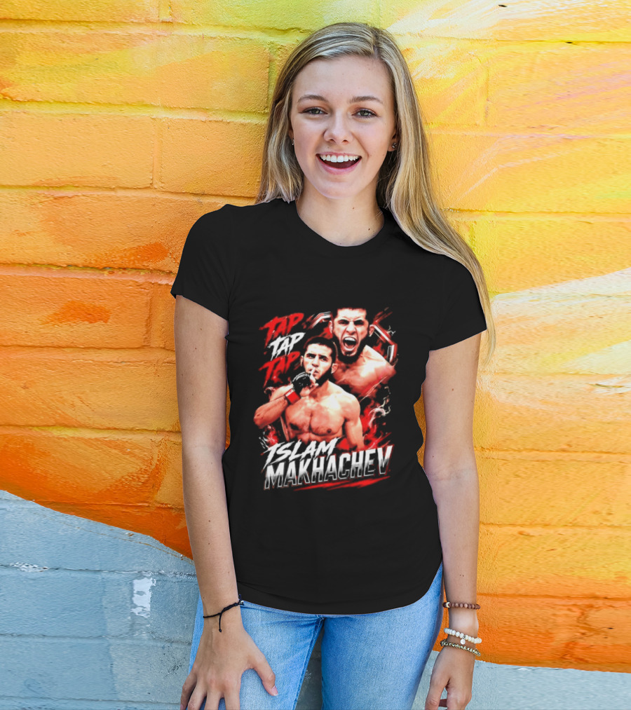 Islam Makhachev Tap Tap Tap UFC MMA Mixed Martial Arts Fighter T-Shirt