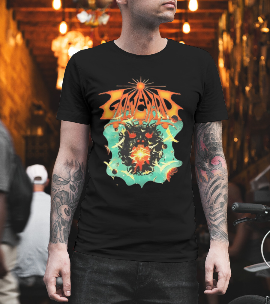 Graveyard Cosmic Energy Explosion With Surreal T-Shirt