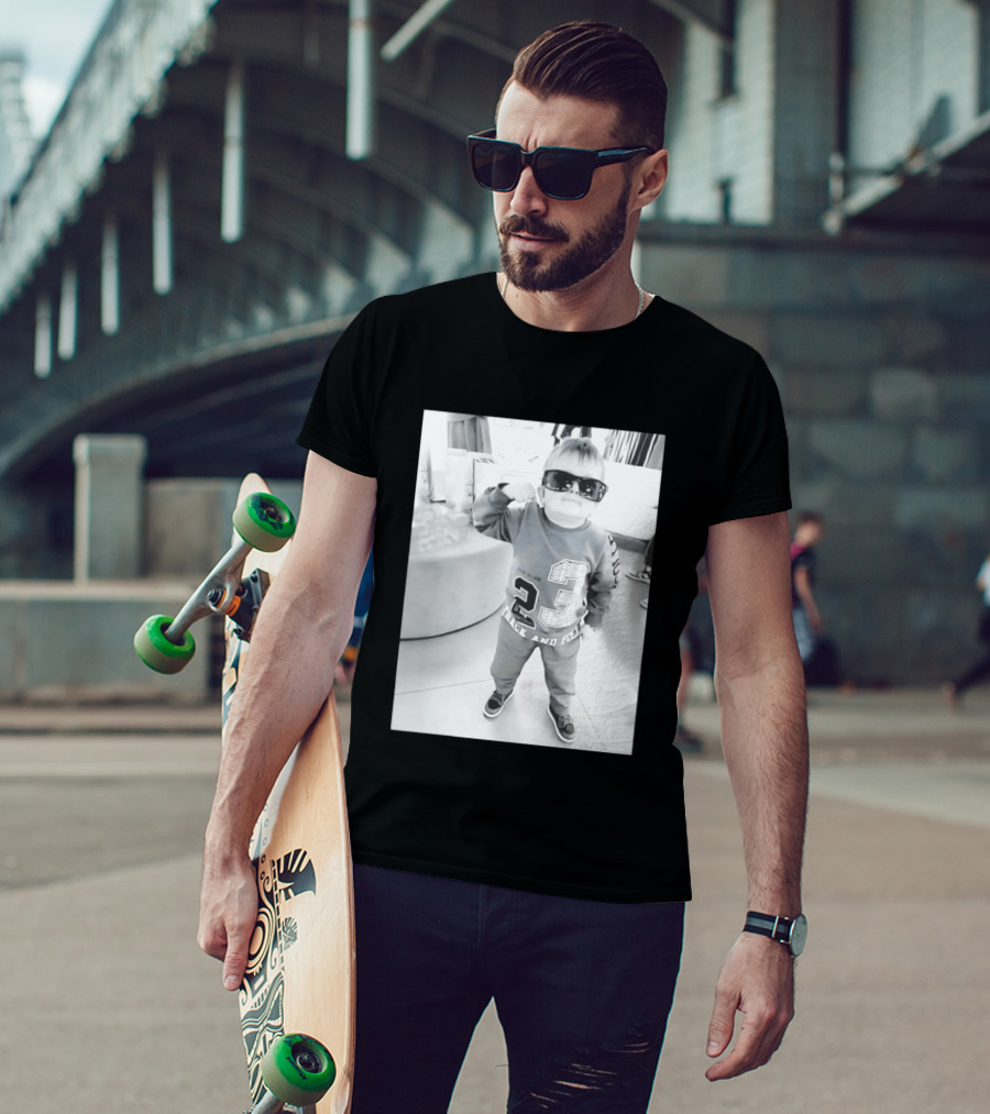 Hasbulla Hasbik Photo 23 Track And Field Black And White T-Shirt