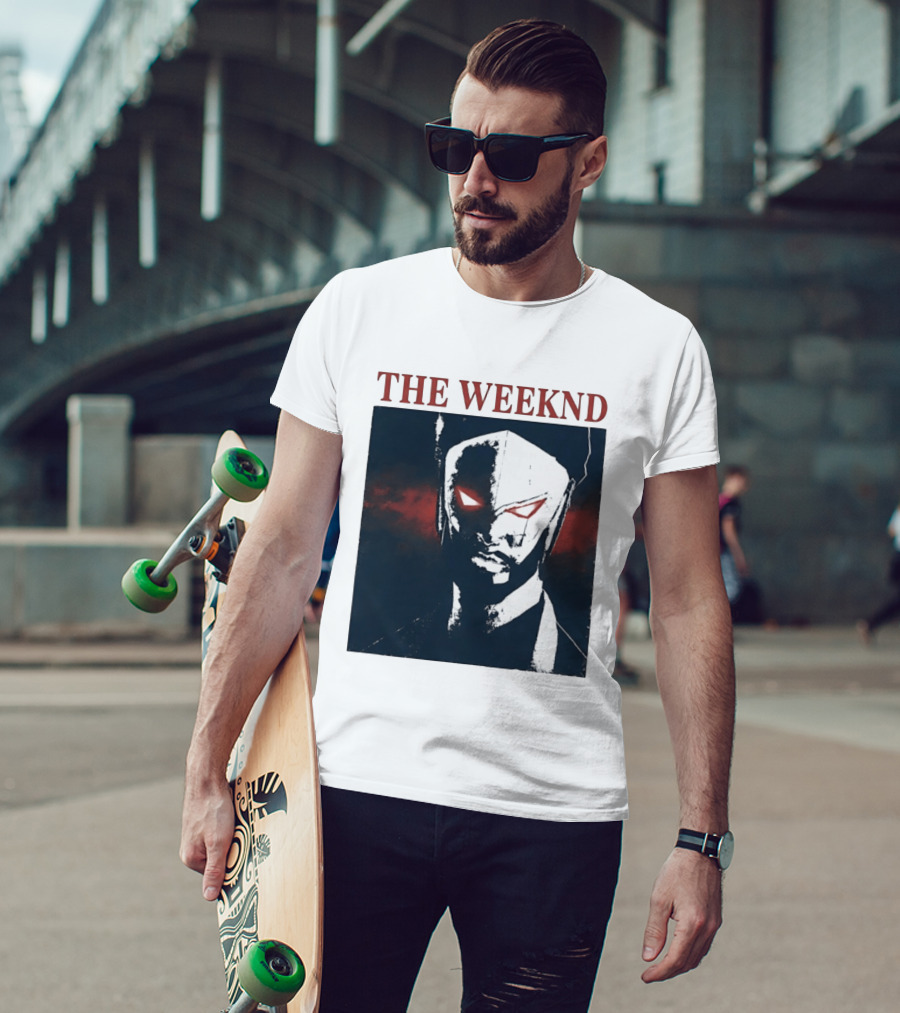 The Weeknd Suda51 Mask Concept Art London August 2026 T-Shirt