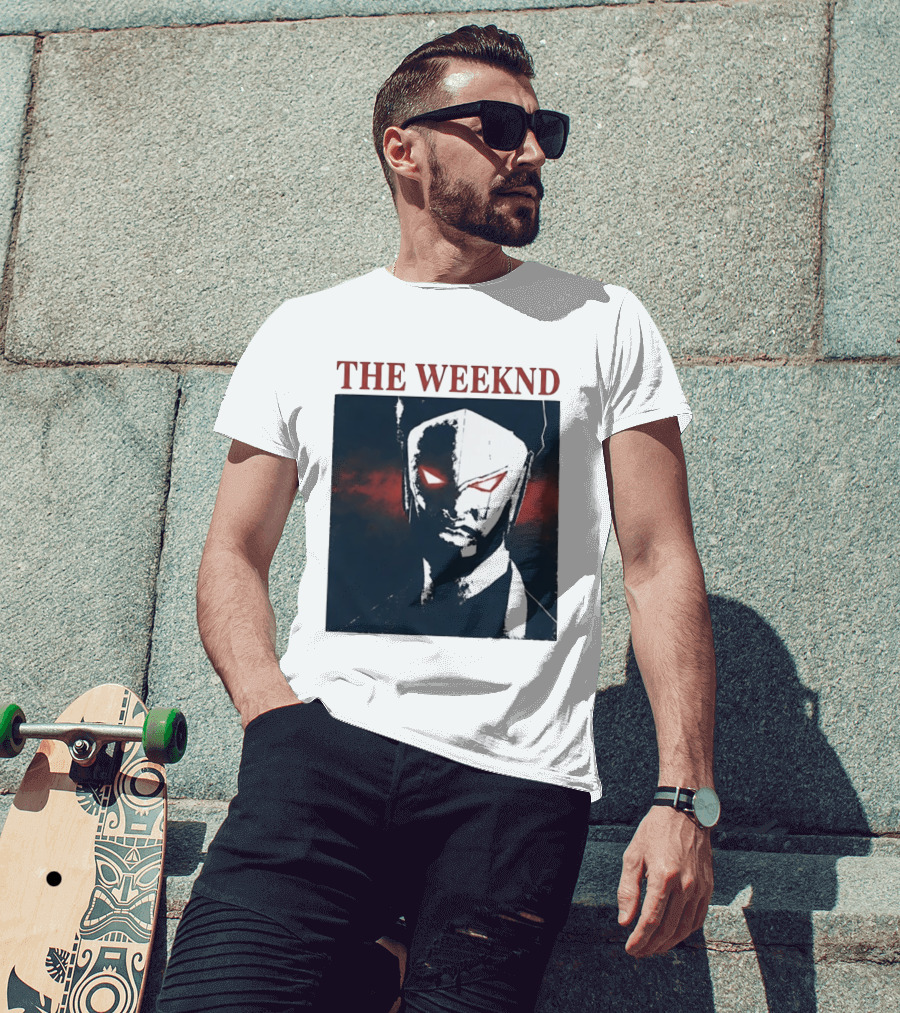 The Weeknd Suda51 Mask Concept Art London August 2026 T-Shirt