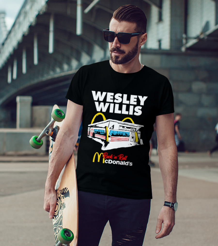 Wesley Willis Rock 'n' Roll McDonald's Vintage Fast Food T-Shirt