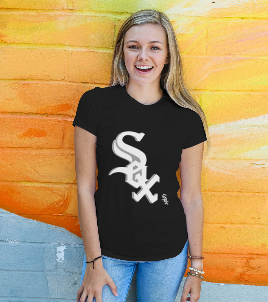 Chicago White Sox Cartoon 2 Sided Sox T-Shirt