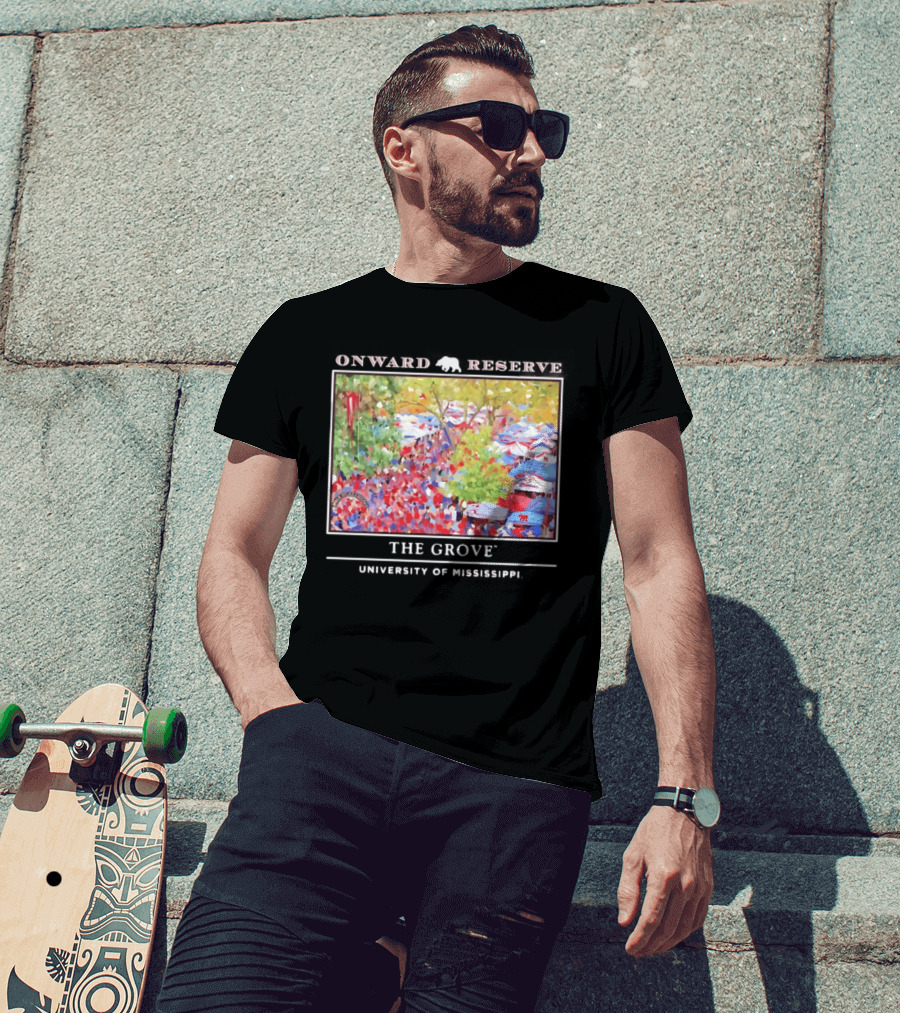 Onward Reserve The Grove University Of Mississippi Tailgate Scene T-Shirt