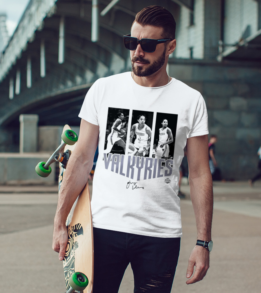 Valkyries Gabby Williams Signature WNBA Player Collage T-Shirt