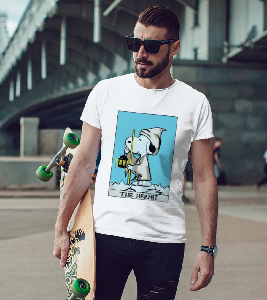 Snoopy The Hermit Tarot Peanuts Charlie Brown T-Shirt