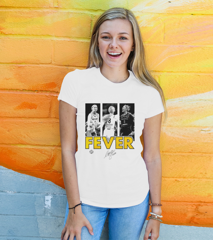Sophie Cunningham Indiana Fever 8 Signature WNBA Player Collage T-Shirt