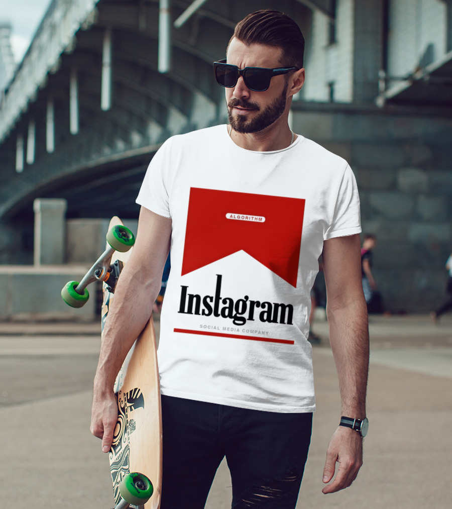 Instagram Social Media Company Algorithm Marlboro T-Shirt
