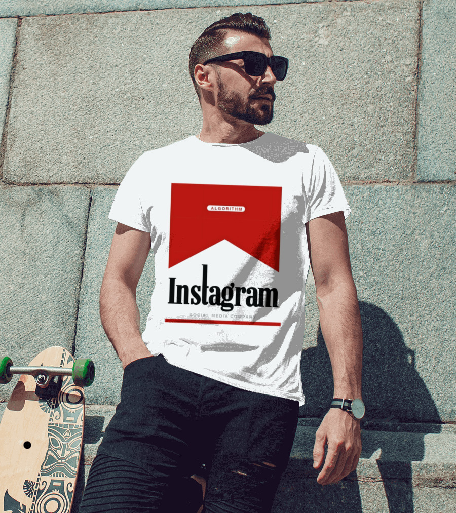 Instagram Social Media Company Algorithm Marlboro T-Shirt