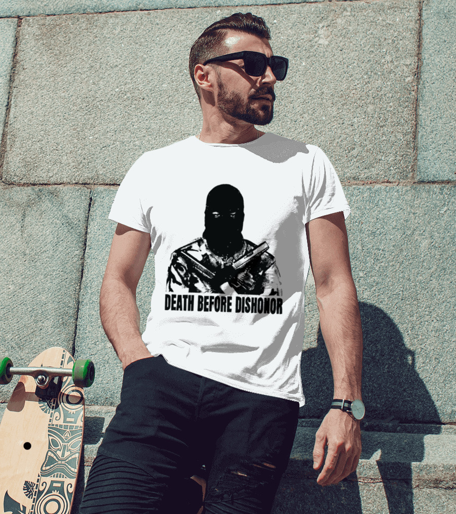Death Before Dishonor Military Tactical Soldier T-Shirt