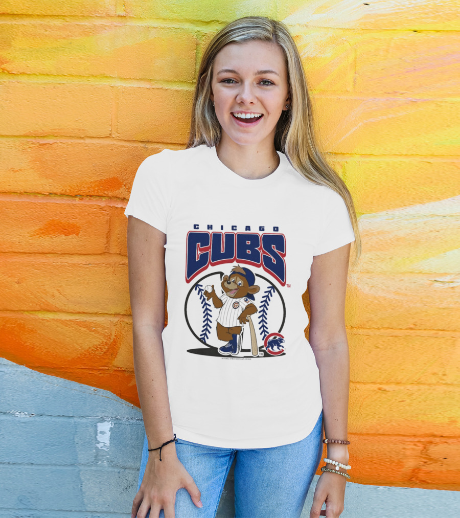 Chicago Cubs Clark The Cub MLB Baseball Character Logo 2026 T-Shirt