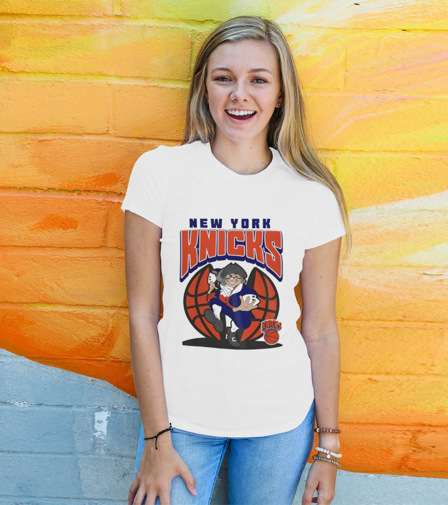 New York Knicks Father Knickerbocker Basketball Mania T-Shirt
