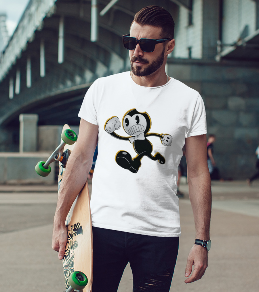Nightmare Run Bendy Running Character Animation Game T-Shirt