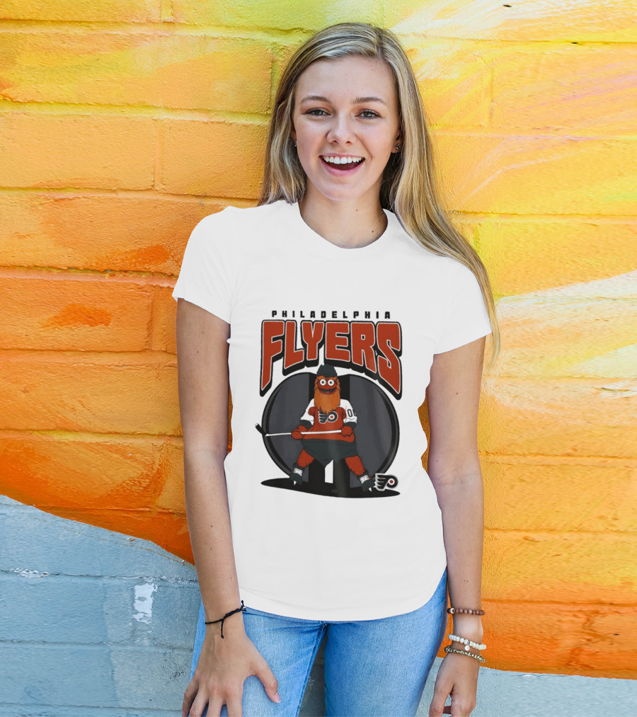 Philadelphia Flyers Gritty Mania NHL 2026 Hockey Mascot Fan Gear T-Shirt