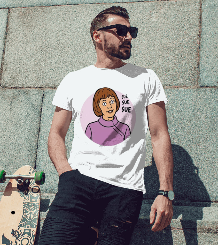 Ann Droid Linda Sue Sue Sue Iconic Catchphrase T-Shirt