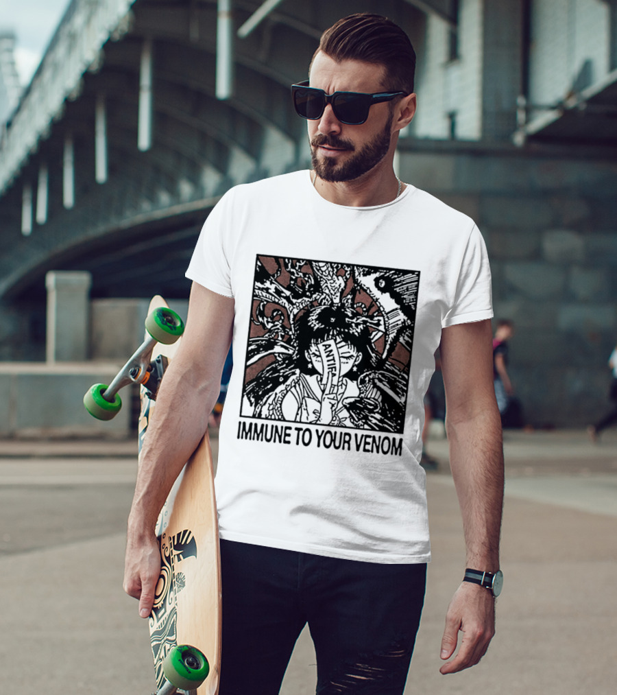 Antifa Immune To Your Venom Antifascist T-Shirt