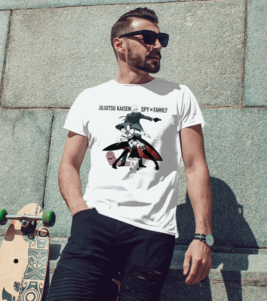 Jujutsu Kaisen Spy X Family Anime Crossover Collaboration Characters T-Shirt